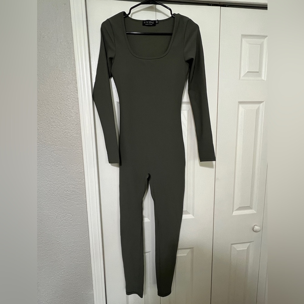 Two ribbed unitards